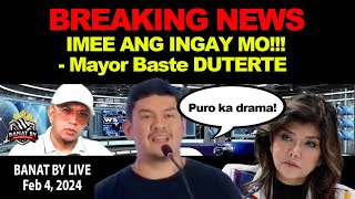 BREAKING NEWS BASTE DUTERTE binara si IMEE MARCOS [upl. by Apur]