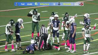 Pop Warner Football 13U Billerica vs Dracut 101924 [upl. by Ozzy]