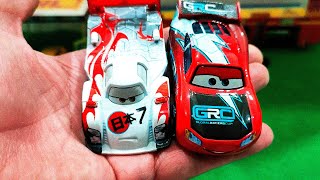 UNBOXING GRC RELÂMPAGO MCQUEEN E SHU TODOROKI  Mattel Disney Cars Global Racers Cup [upl. by Kacy]