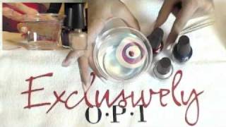 OPI Nail Marbling Tutorial [upl. by Rodolphe]