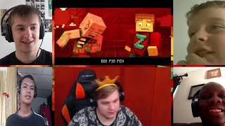 PIGMAN RAP  ZAMination Version Minecraft Animation Music VideoDan Bull REACTION MASHUP581 [upl. by Yeknarf]