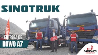 Entrega de volquetes Sinotruk HOWO A7 [upl. by Geminian]