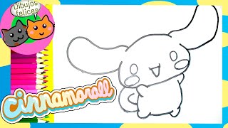 Dibujo🎨 de Cinnamoroll Aprende a Dibujar y Colorear🌈 [upl. by Herzig]