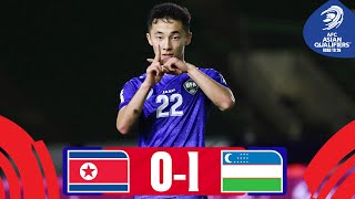 Yusupov saves the day  DPR Korea  Uzbekistan  Highlights AsianQualifiers  Road To 26 [upl. by Halonna641]