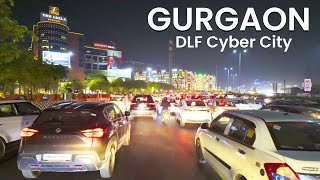 4K HDR Drive in DLF Cyber City Gurgaon Gurugram  India [upl. by Innos]