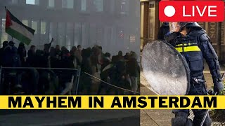 🚨 LIVE Amsterdam Burns As Migrants Cause Chaos [upl. by Ishmul]