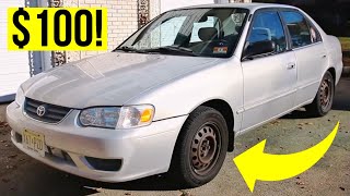 Can We Transform This Beat Up Old Corolla For Just 100 [upl. by Schach]