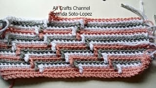 How to crochet Apache Tears pattern for blanket crochet tutorial [upl. by Abehsile]