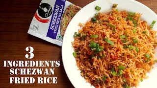 Chings Schezwan Fried Rice  Indian Chinese Made Easy  3 Ingredient Recipe  IndoChinese [upl. by Nilhsa]