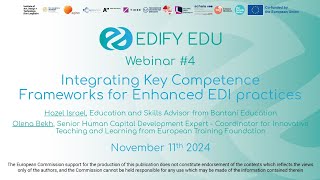 Webinar 4  Integrating Key Competence Frameworks for Enhanced EDI Practices [upl. by Winona]