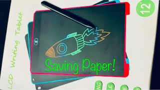 How to use a LCD Writing Tablet 12” [upl. by Gyasi115]