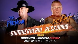 A look at the intense rivalry between The Undertaker and Brock Lesnar Raw Aug 10 2015 [upl. by Lalage]