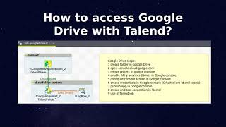 How to access Google Drive with Talend [upl. by Bores66]