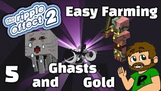 EASY GHAST AND GOLD FARM  Ripple Effect SMP  Ep 5  Minecraft 113 [upl. by Eimmis339]