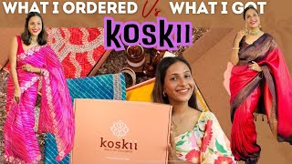 Koskii honest review  real experience  koskii saree and suit review  koskiireview koskiisaree [upl. by Eldreeda892]