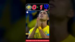 Al Nassr vs Al Hilal 🥶🔥  Ronaldo Hattrick  Riyadh Season Cup 2024 shorts football youtube [upl. by Zurciram]