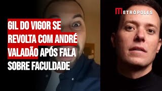 Gil do Vigor se revolta com André Valadão após fala sobre faculdade [upl. by Fernandes]