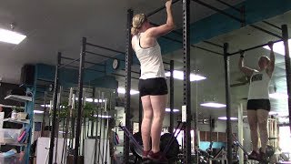 Assisted Pull Ups in a Squat Rack [upl. by Remled]