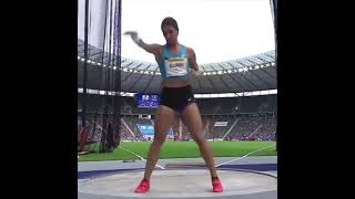 W Discus  Valarie Allman USA  7116m  Berlin Germany  2021  American Record [upl. by Yecak]