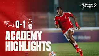 ACADEMY HIGHLIGHTS  DERBY COUNTY 01 NOTTINGHAM FOREST [upl. by Annerol]