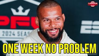 Thiago Santos on Move to Heavyweight Short Notice Call to Enter Tournament  PFL Regular Season [upl. by Terej]