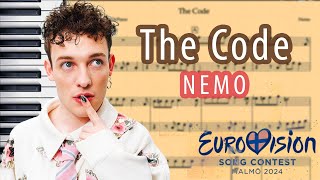 The Code  Nemo Piano Version  Cover Switzerland 🇨🇭 Eurovision 2024  Sheet Music [upl. by Bevon161]