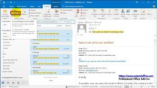 How to forward an entire conversation email chains in Outlook [upl. by Laven]