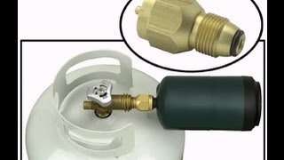 How to refill a one pound propane bottle [upl. by Neram]