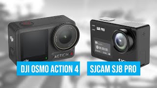 DJI Osmo Action 4  SJCAM SJ8 Pro  Side by Side [upl. by Netsrijk]