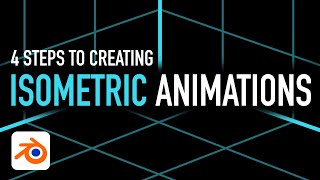 4 steps to creating isometric animations  Blender tutorial 🇬🇧 [upl. by Erlina]