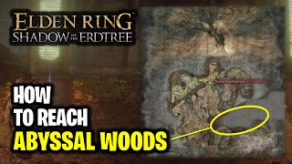 Abyss Map Location  How to Reach Abyssal Woods  Eastern Area of Map  Elden Ring DLC [upl. by Narmi355]