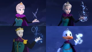 Frozen Let It Go Anime vs Original vs Male Version vs Donald Duck Animation [upl. by Ahsemrac]