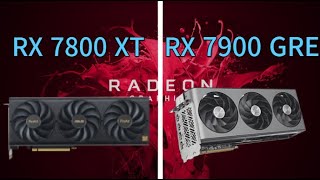 AMD Radeon RX 7800 XT VS RX 7900 GRE Benchmakr   1080p 1440p 4K  In 10 Games [upl. by Reyam539]