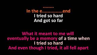 Linkin Park  In The End  Best Version  Duet Karaoke Instrumental Lyrics  ObsKure [upl. by Einneb]