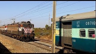 INDIAN RAILWAYS Tamil Nadu Express begins moving after its banker locomotives detach at Maramjhiri [upl. by Kornher]