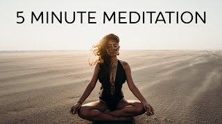 5 Minute Meditation for Anger Guided [upl. by Lunsford]