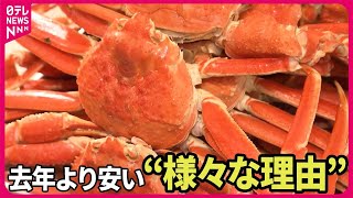 【今年のカニは】買いやすい？ 去年より安いワケ “国内の漁獲枠拡大”に“輸入モノ”も [upl. by Nai]