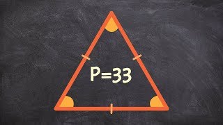 Finding the length of a side of a equilateral triangle given the perimeter  Online Tutor [upl. by Ecnadnac362]