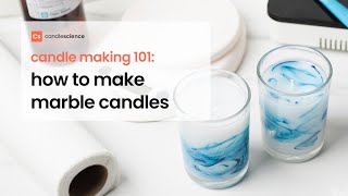 How to make marble candles  Marble candle tutorial  DIY marbled candles [upl. by Asseral]