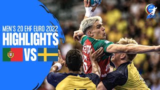 Portugal vs Sweden Highlights  Semifinal  M20 EHF EURO 2022 [upl. by Conner]