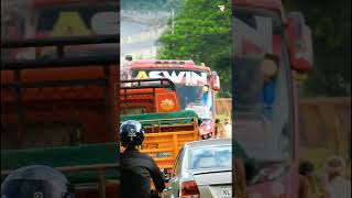 ASWIN bus mass  mass entry🔥  kannur busshorts [upl. by Noiemad]