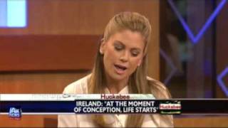 Supermodel Kathy Ireland uses Science and Reason to tell Mike Huckabee why she became prolife [upl. by Rfinnej]