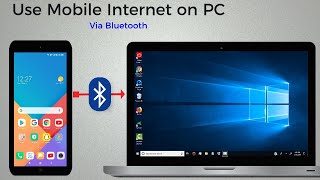 how to connect internet from mobile to Laptop via Bluetooth tethering android to pc [upl. by Tuorah]