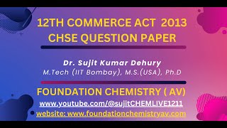 12TH COMMERCE ACT 2013 QUESTION PAPER [upl. by Yllas]