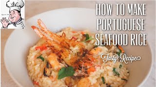 How To Make Portuguese Seafood Rice  Tasty Recipe [upl. by Horn]