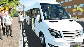 Tourist Bus Simulator  NEW Mercedes Sprinter W906 Shuttle Bus 4K [upl. by Esoranna]