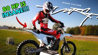 FASTEST dirt bike EVER First Ride on the Stark VARG real customer [upl. by Arimlede]