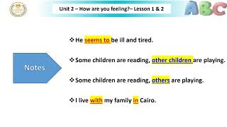 English prep 2 unit 2 lessons1and 2 [upl. by Revart]