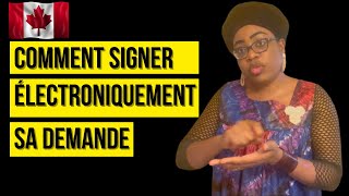 COMMENT SIGNER ÉLECTRONIQUEMENT SA DEMANDE [upl. by Birdt]