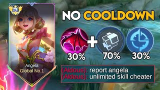 WHEN GLOBAL ANGELA ABUSE THIS NEW COOLDOWN EMBLEM AND BUILD IN SOLO RANKED GAME please try [upl. by Elexa]